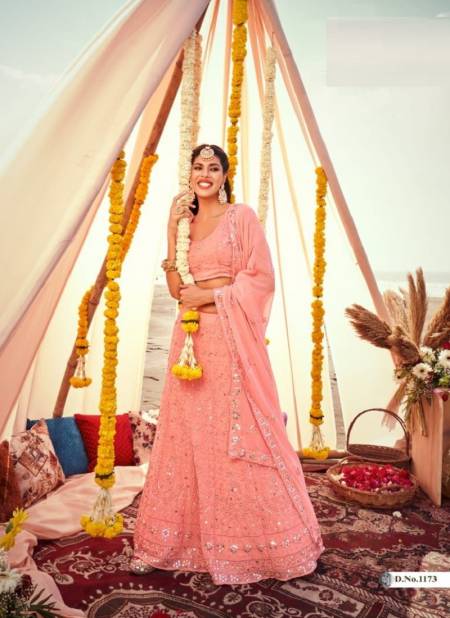 Pink Colour Shagun Shree Star New Latest Designer Ethnic wear Exclusive Net Lehenga Choli Collection 1173